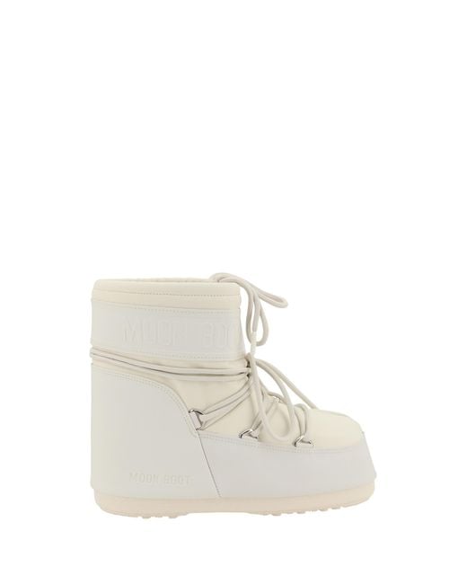 Moon Boot White Icon Low Rubber Boots Sole