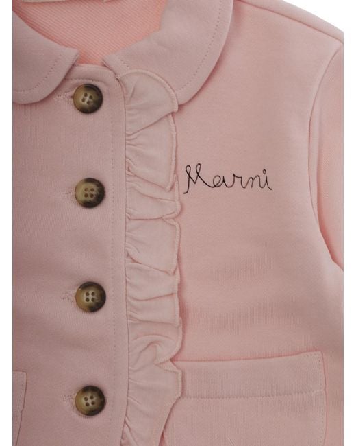 Marni Pink Jacket Cotton Blazers