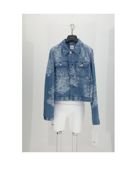 Dior Blue Denim Jacket Cotton