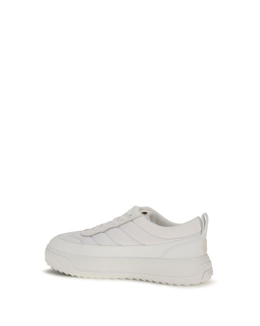 Moncler White Altive Sneakers Suede And Nubuck for men