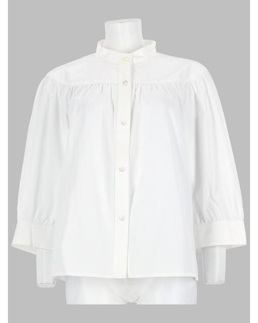 A.P.C. White Shirt Natalie Organic Cotton