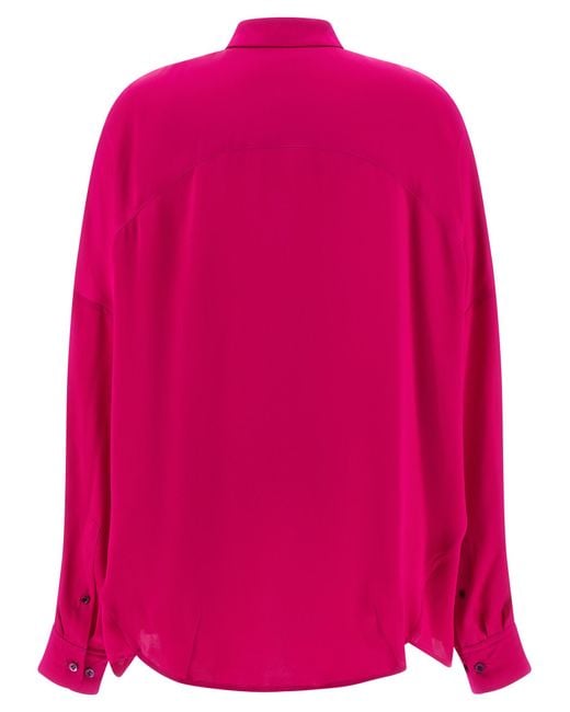 Dries Van Noten Pink Silk Blouse