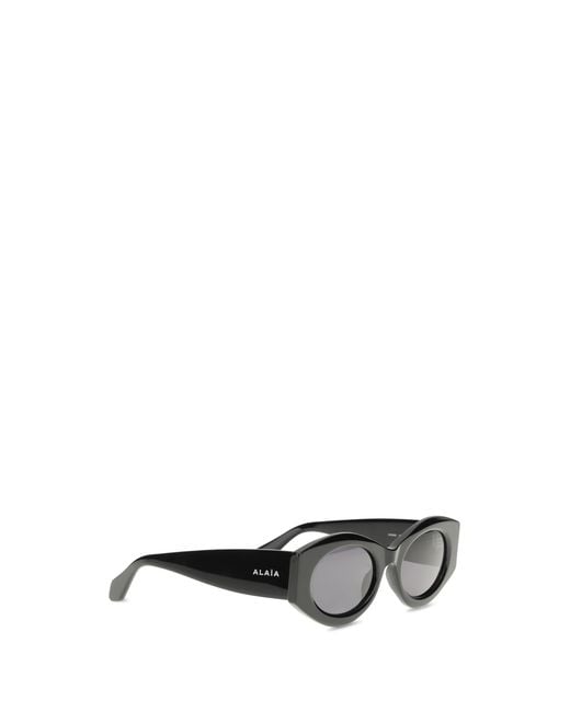 Alaïa Gray Sunglasses Oval- Acetate