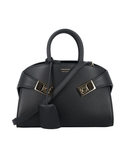 Ferragamo Black Hug Mini Handbag