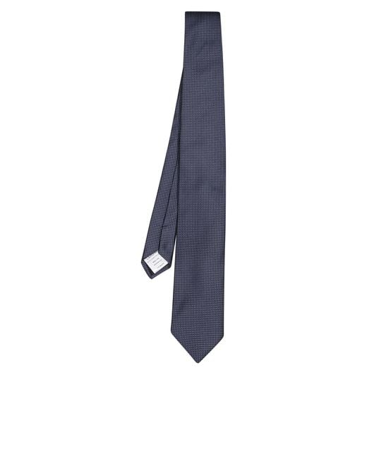 Lardini Blue Micro Polka Dot Tie for men