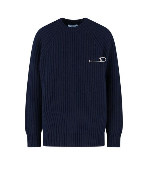 Prada Blue Sweaters