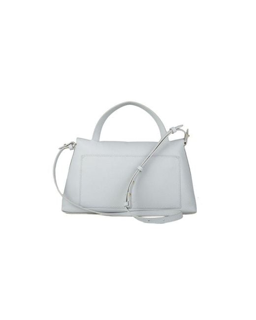 Coccinelle Green Top Handle Bag Snow- Cowhide Top-Handle-Bags