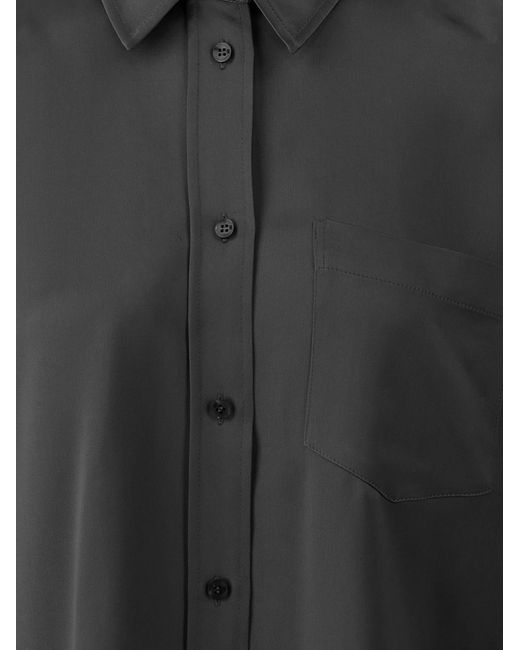 By Malene Birger Black Shirt Audrey Satin Acetate
