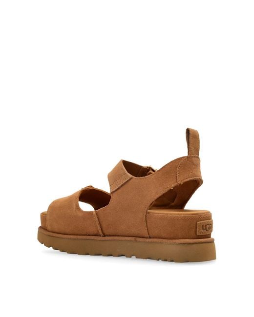 Ugg Brown Goldenstar Hi Sandals Shoes