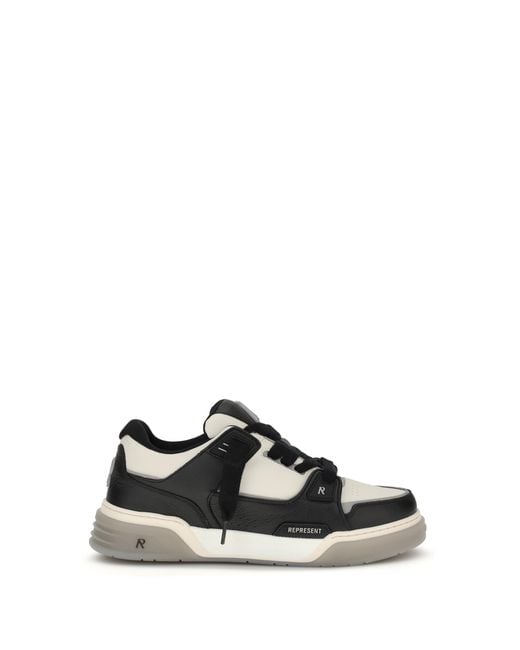 Represent White Studio Sneakers Upper Calf Leather Bos Taurus Trainers for men