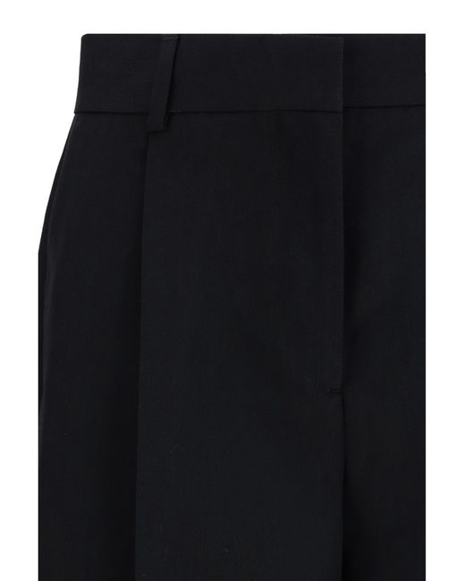 Totême Black Tailored Trousers Polyester