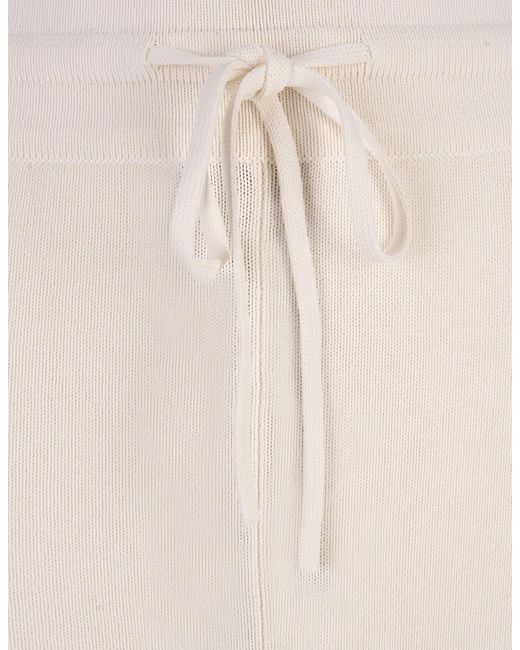 Ermanno Scervino White Trousers With Drawstring
