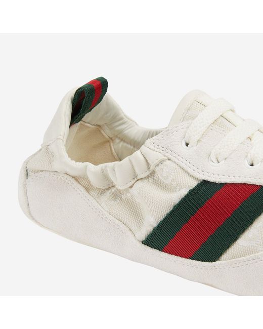 Gucci White Sneakers Shift Leather Trainers