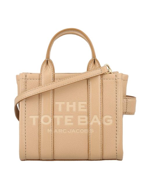 Marc Jacobs Natural The Mini Tote Leather Bag