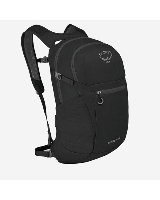 Osprey Black Daylite Plus Backpack Recycled Polyester Backpacks for men