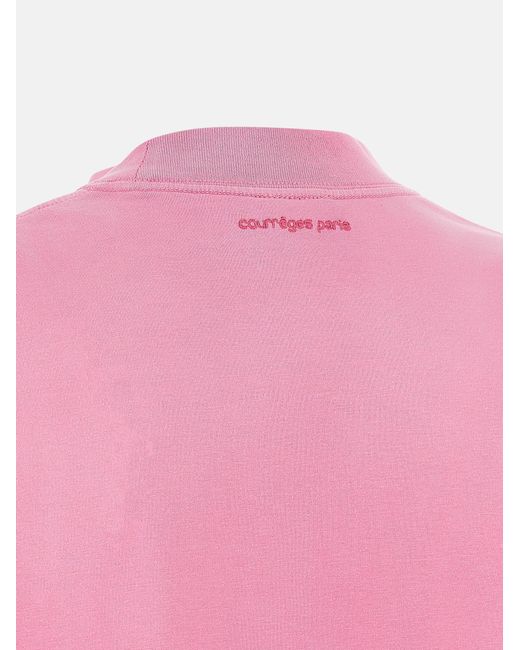 Courreges Pink 'Solarized T Shirt' Dress