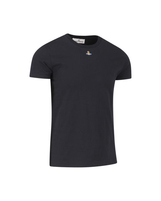 Vivienne Westwood Black Orb T-shirt for men