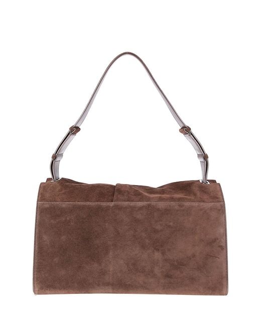 Christian Louboutin Brown Baggy Shoulder Large