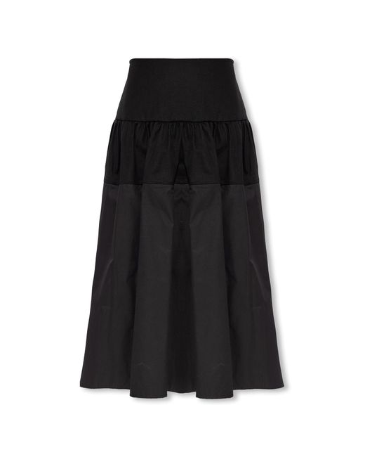 Jil Sander Black Cotton Skirt