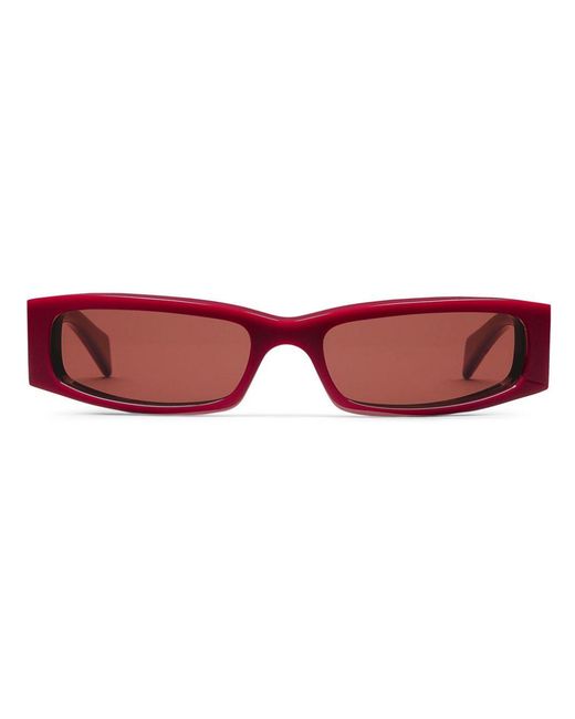 Gucci Red Rectangular Sunglasses for men
