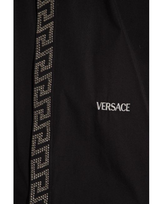 Versace Black Shirt With Logo for men