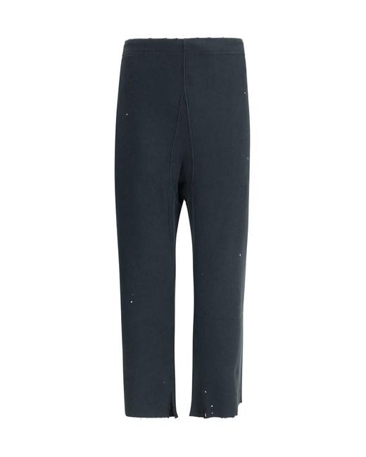 Maison Margiela Blue Graffiti Sweatpants for men