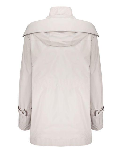 Moorer White Techno Fabric Jacket