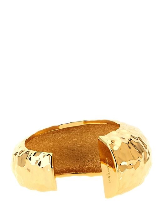 Self-Portrait Metallic 'Hammered Cuff' Bracelet