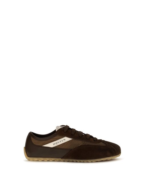 McQueen Black Sneakers Boxe Suede Upper Trainers