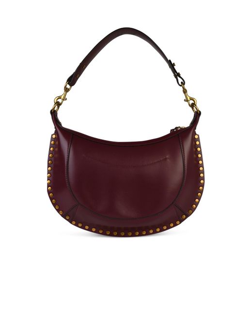 ショルダーバッグ・ポシェット ISABEL MARANT Naoko leather crossbody bag BURGUNDY Naoko Bag Woman burgundy | ISABEL MARANT Official online store
