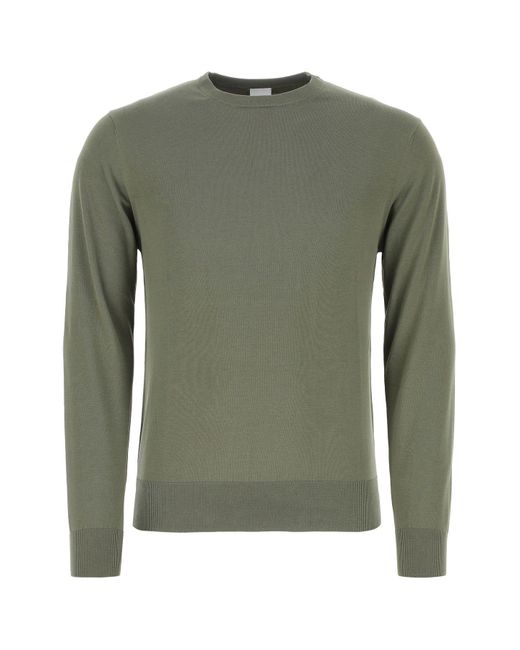 Aspesi Green Sage Cotton Sweater for men