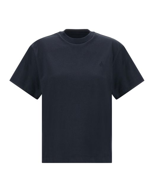 Jil Sander Blue Cotton T-Shirt