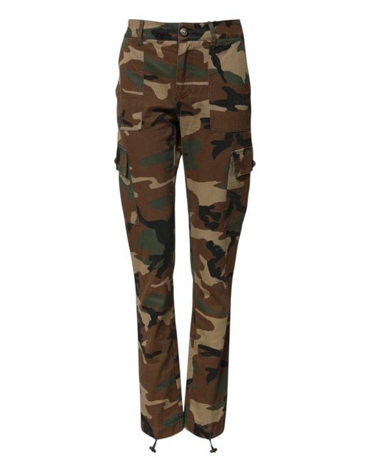 Dolce & Gabbana Green Slim-Fit Trousers