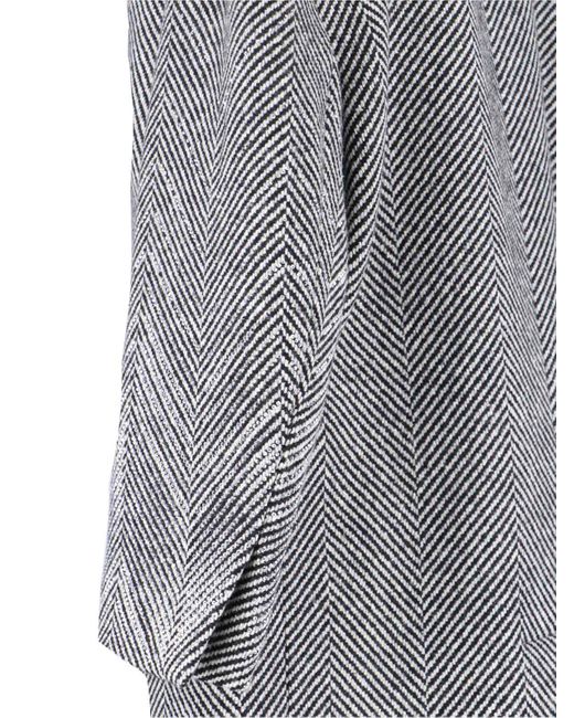 Ermanno Scervino Gray Maxi Coat