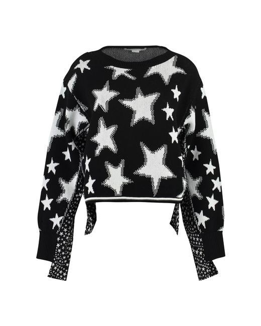 Stella McCartney Black Long Sleeve Crew-Neck Sweater