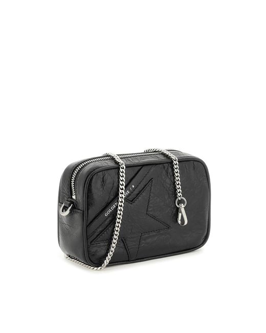 Golden Goose Deluxe Brand Black Leather Mini Star Bag