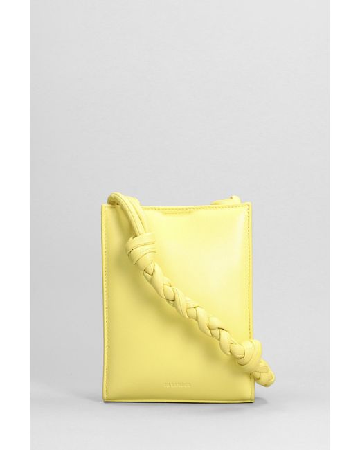 Jil Sander Yellow Tangle Sm Shoulder Bag