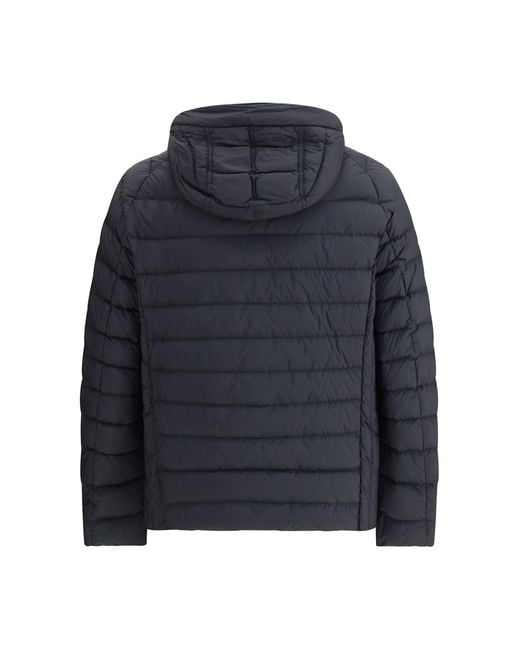 Parajumpers Blue Last Minute Hooded Down Jacket for men