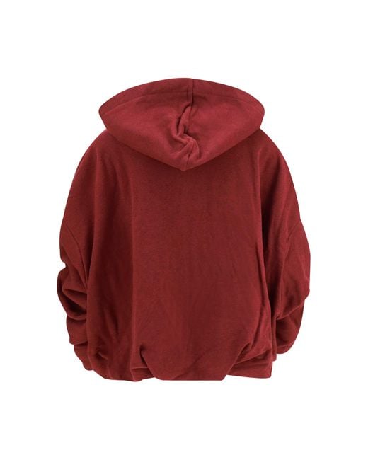 Dries Van Noten Red Sweatshirt Cotton Sweatshirts