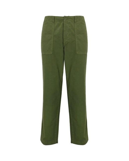 Roy Rogers Green Trousers With Big Pockets And Patches for men