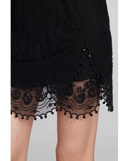 Isabel Marant Black Viny Skirt