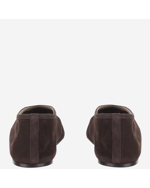 Le Monde Beryl Brown Flat Shoes Luna Suede