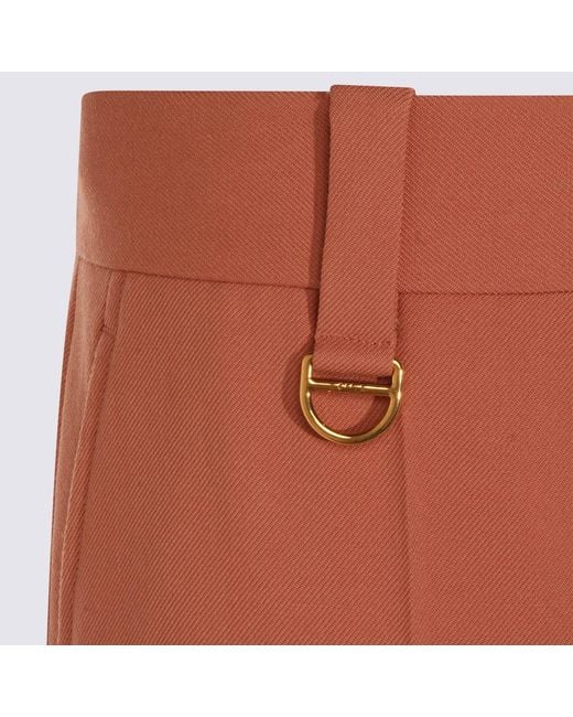 Chloé Brown Cotton Pants