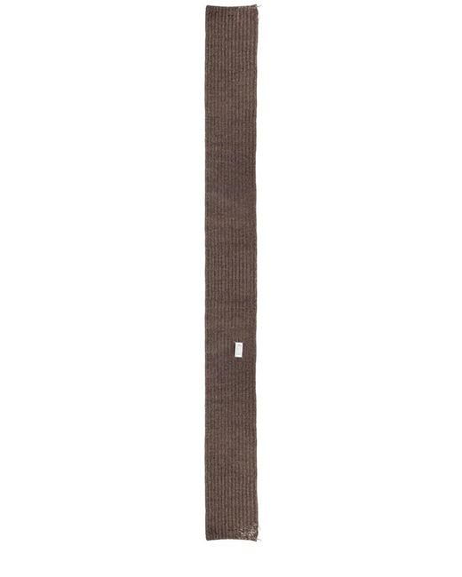 Maison Margiela Brown Wool Scarf for men
