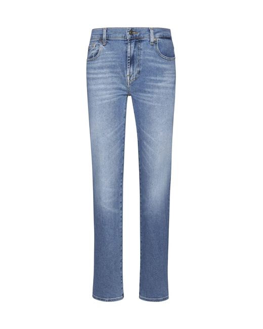 7 For All Mankind Ellie Straight Luxe Vintage Legend Jeans in Blue | Lyst