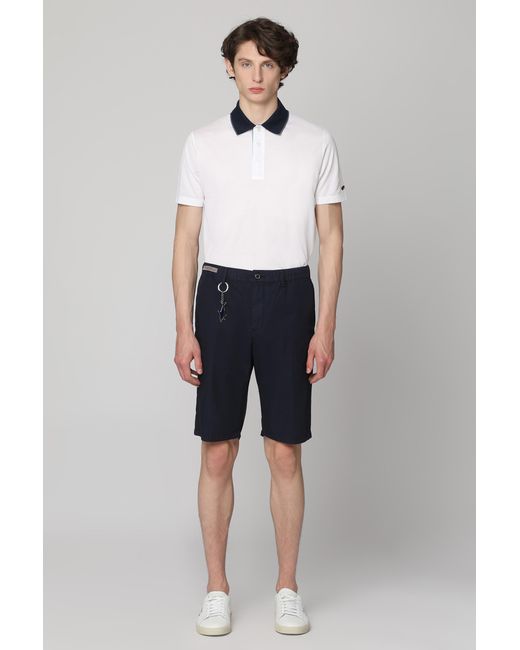 Paul & Shark Black Short Sleeve Cotton Polo Shirt for men