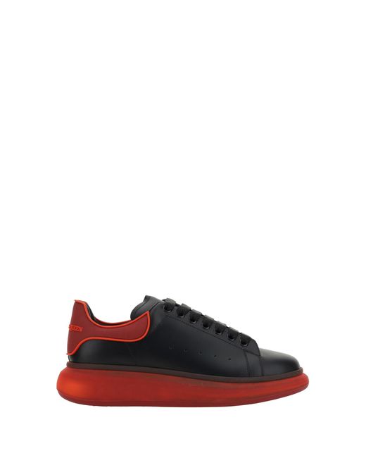 Red and black 2025 alexander mcqueen sneakers