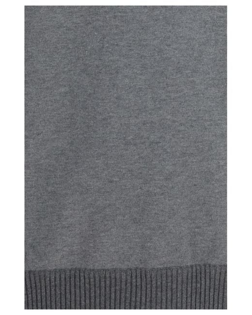Loro Piana Gray Crew Neck Sweatshirt Whitney Cotton Sweatshirts for men