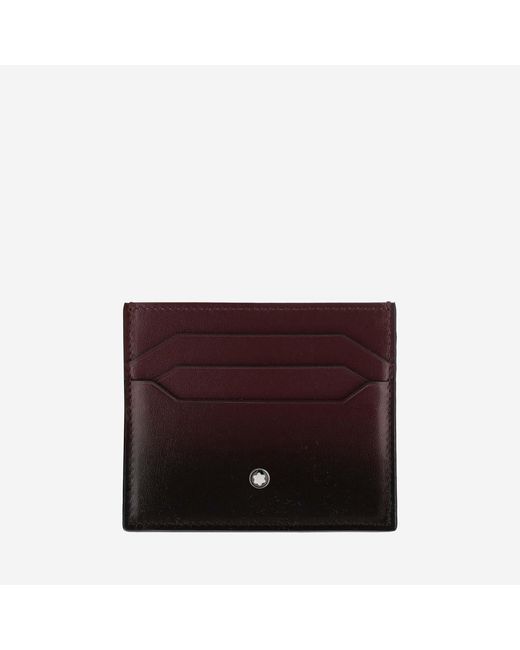 Montblanc Purple Card Case With 6 Compartments for men