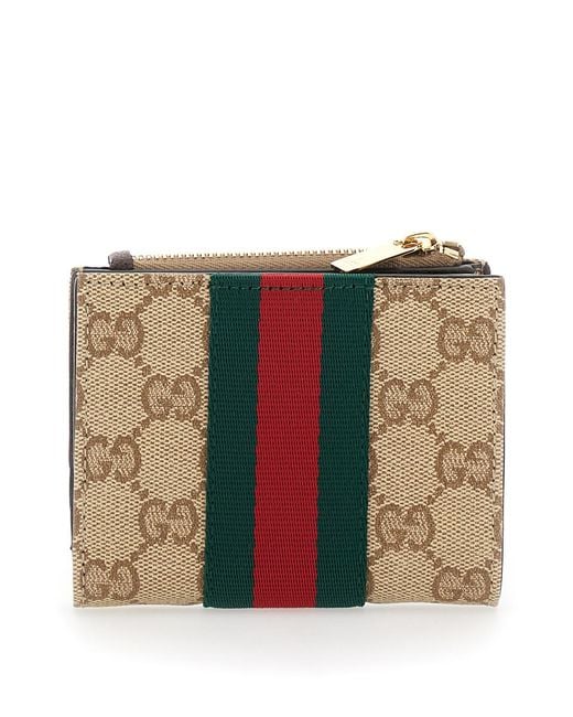 Gucci Natural Wallet Gg Canvas